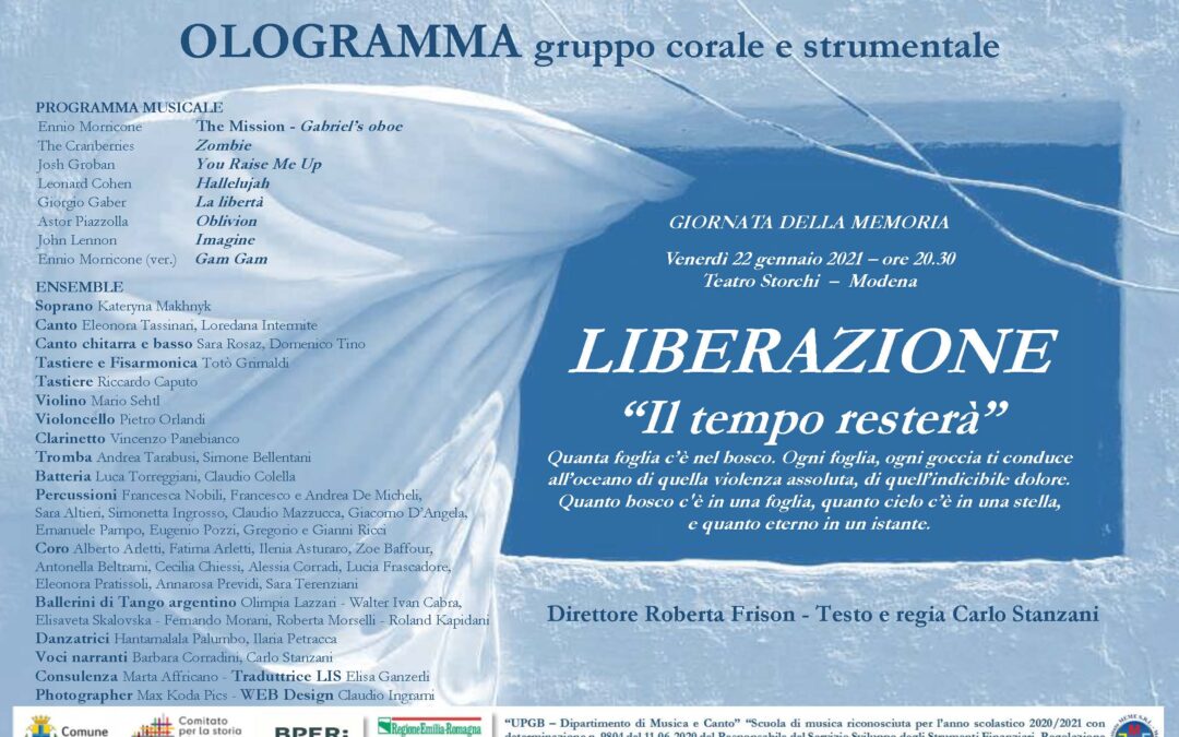 OLOGRAMMA in concerto LIBERAZIONE “Il tempo resterà”