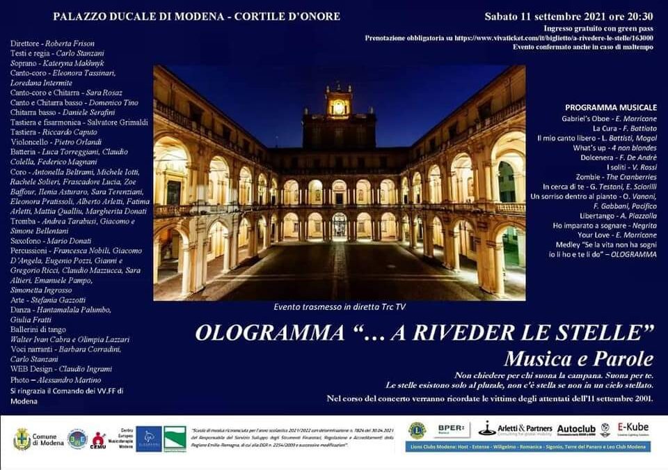 OLOGRAMMA in concerto “…a riveder le stelle”