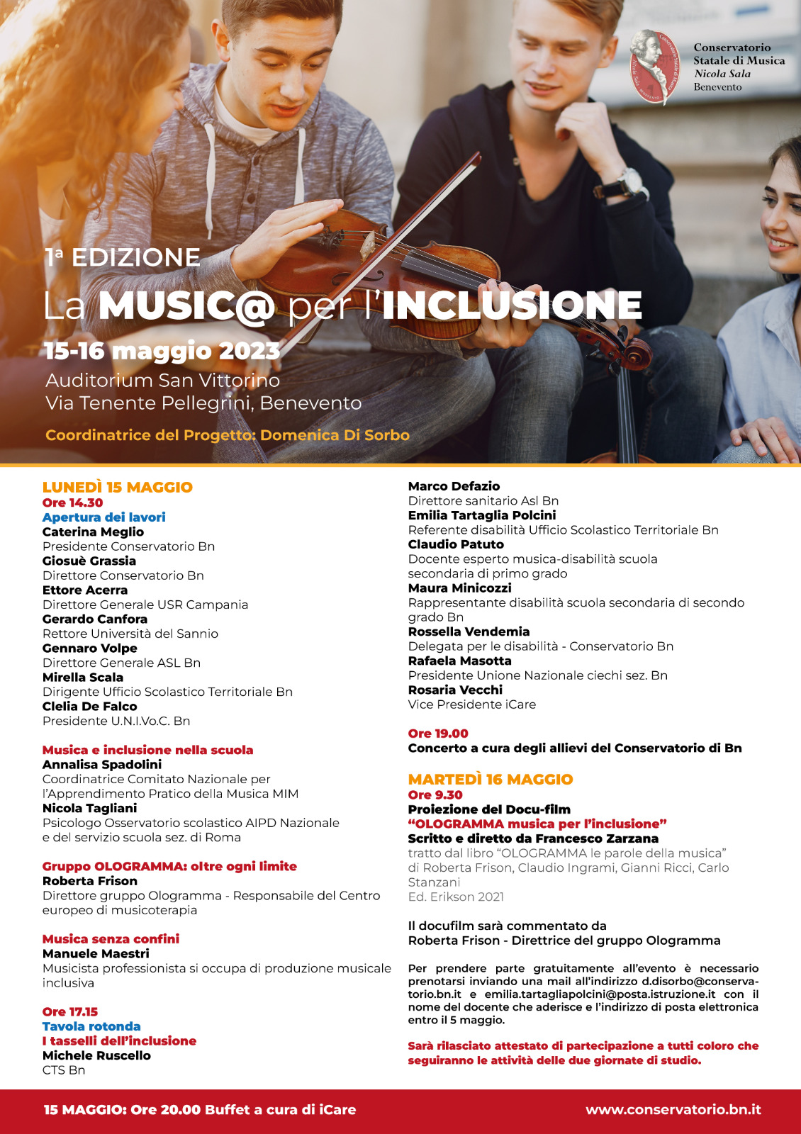 La Musica per l’inclusione – Benevento 13-16 Maggio 2023