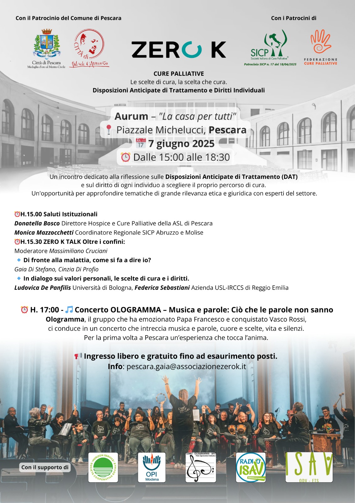 OLOGRAMMA – ZEROK CURE PALLIATIVE – Pescara