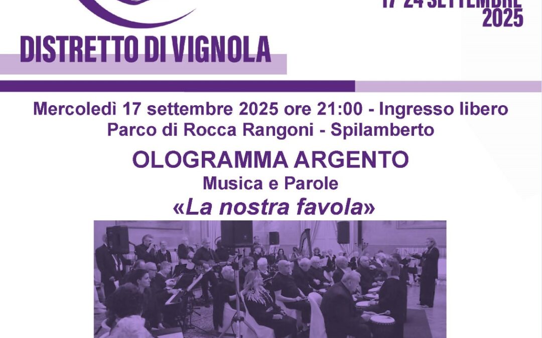 OLOGRAMMA ARGENTO – Settimana Alzheimer – Spilamberto