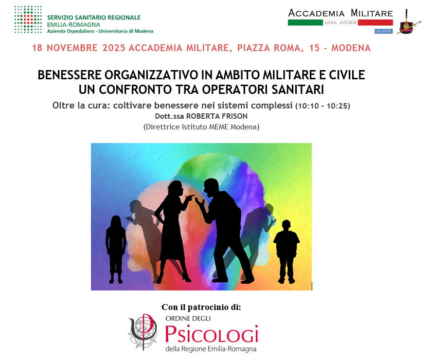 CONVEGNO – Benessere organizzativo in ambito militare e civile – MODENA