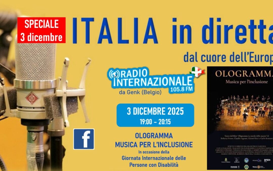 OLOGRAMMA – SPECIALE “MUSICA PER L’INCLUSIONE” – GENK