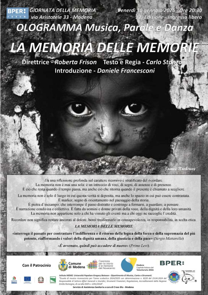 OLOGRAMMA – LA MEMORIA DELLE MEMORIE – MODENA