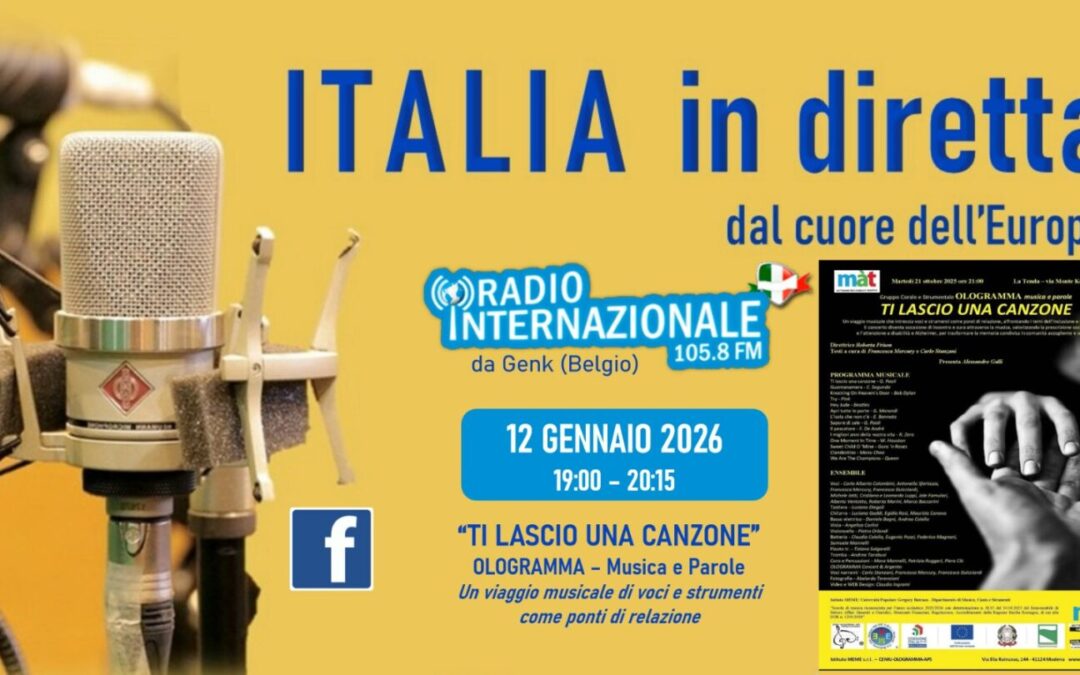 OLOGRAMMA – SPECIALE “TI LASCIO UNA CANZONE” – GENK