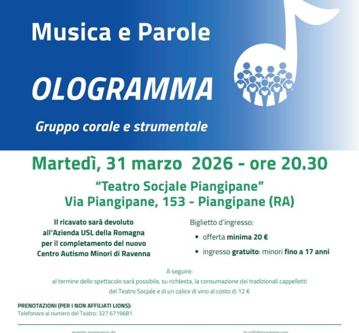 OLOGRAMMA – MUSICA E PAROLE – PIANGIPANE (RA)