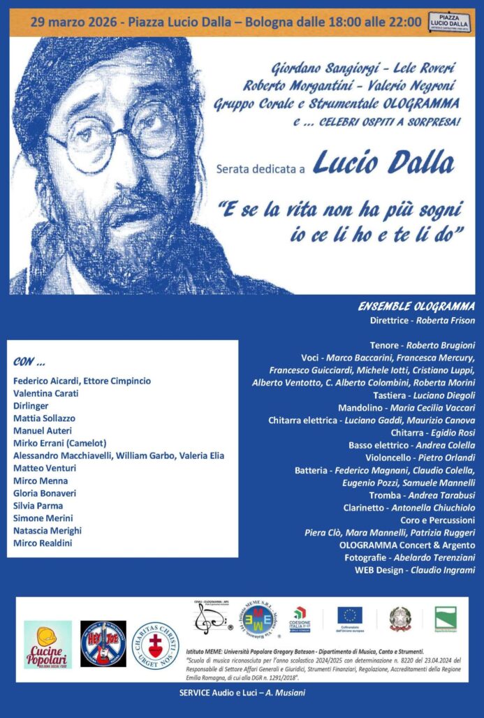OLOGRAMMA – SERATA DEDICATA A LUCIO DALLA – BOLOGNA