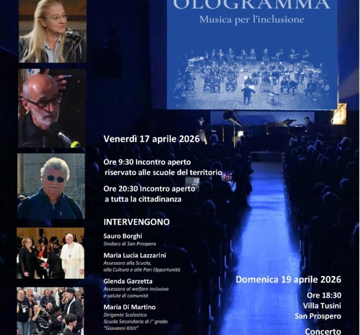 OLOGRAMMA – DOCUFILM E CONCERTO “SUPEREROI” – SAN PROSPERO