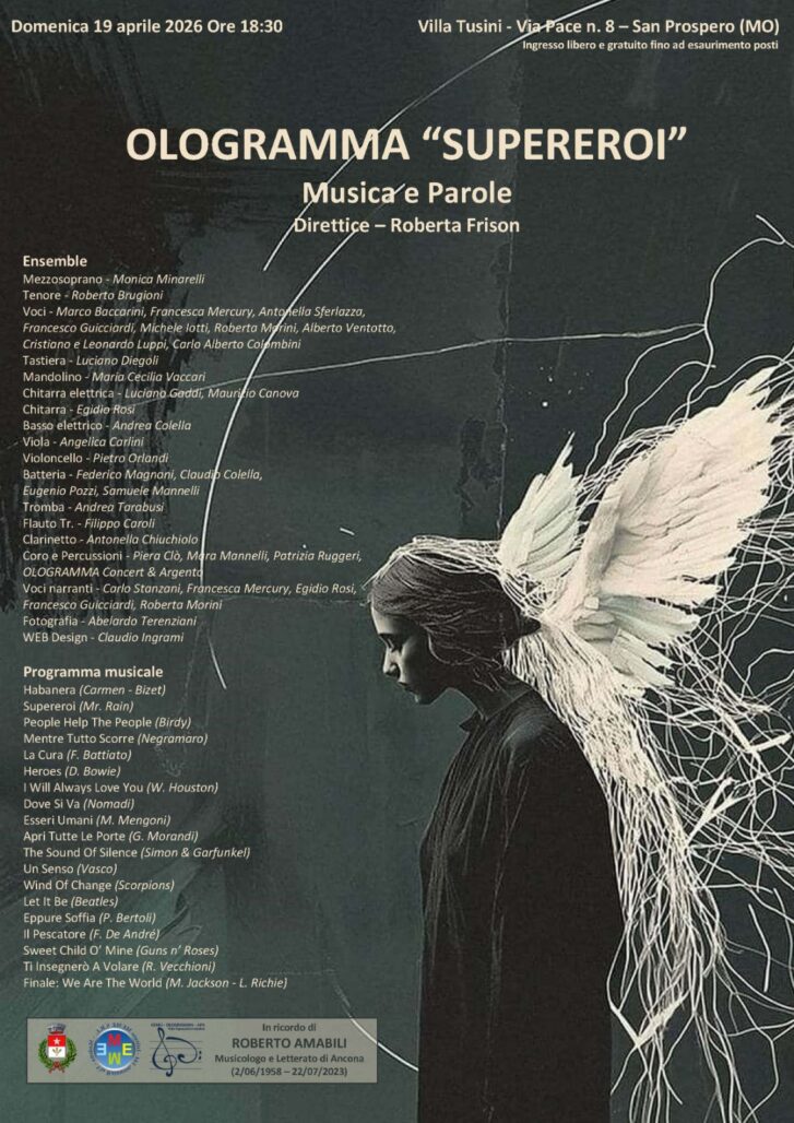 OLOGRAMMA – “SUPEREROI” – SAN PROSPERO