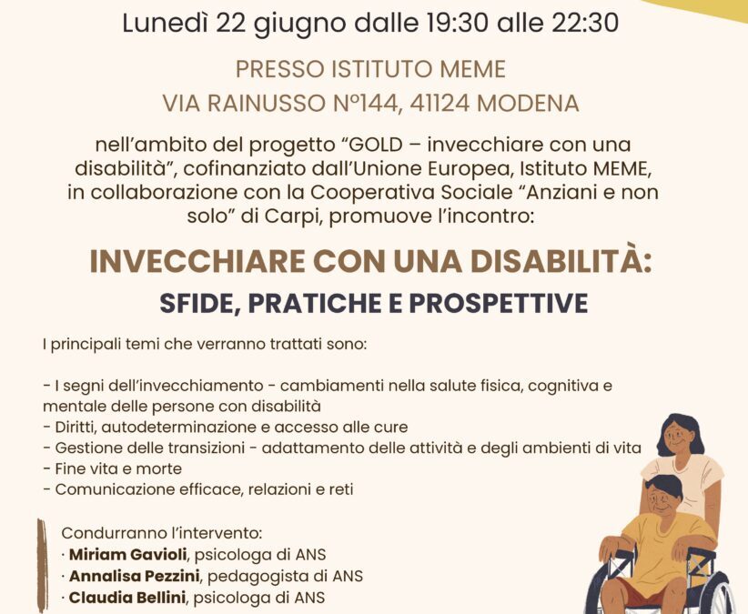 INVECCHIARE CON UNA DISABILITÀ – MODENA