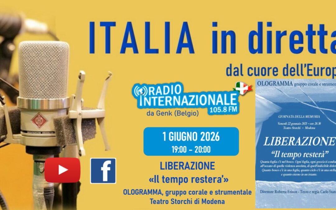 OLOGRAMMA – LIBERAZIONE “IL TEMPO RESTERÀ” – GENK