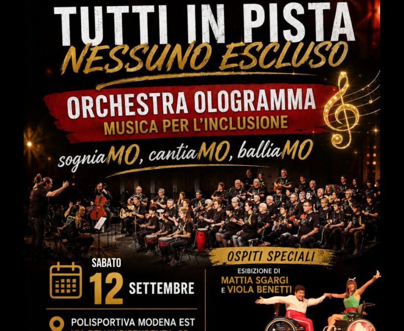 OLOGRAMMA – TUTTI IN PISTA, NESSUNO ESCLUSO – MODENA