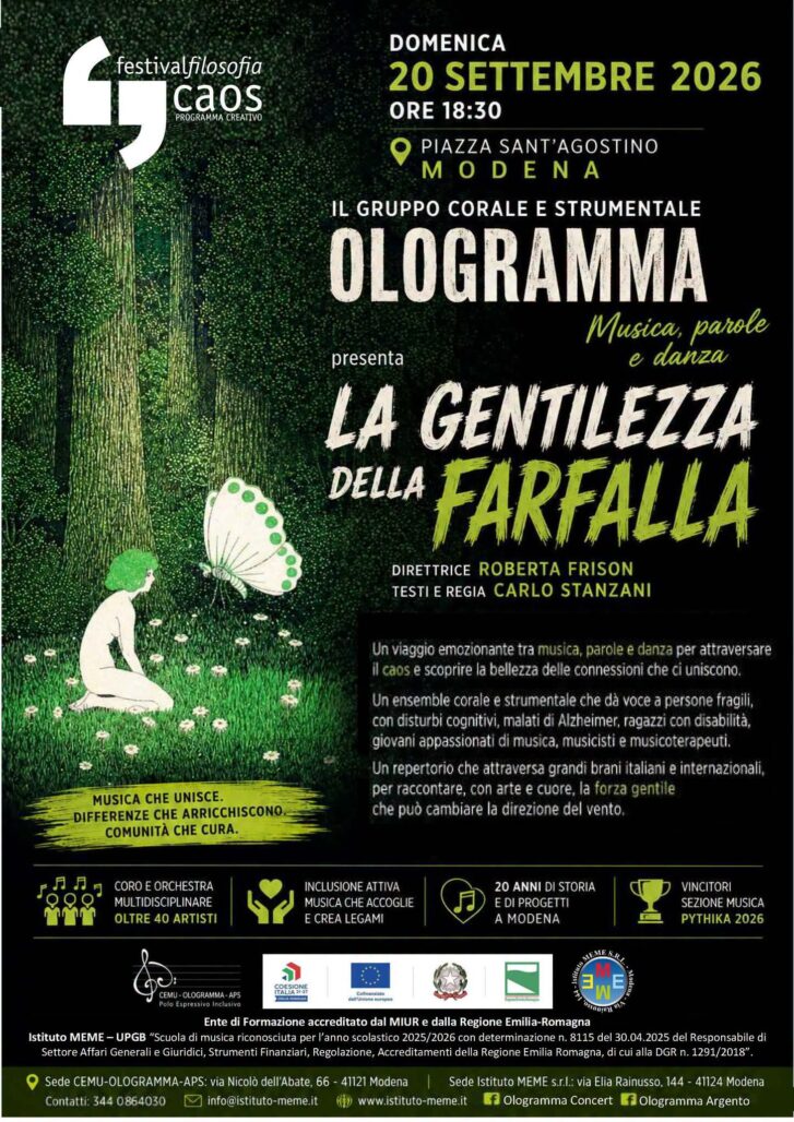 OLOGRAMMA – LA GENTILEZZA DELLA FARFALLA – MODENA