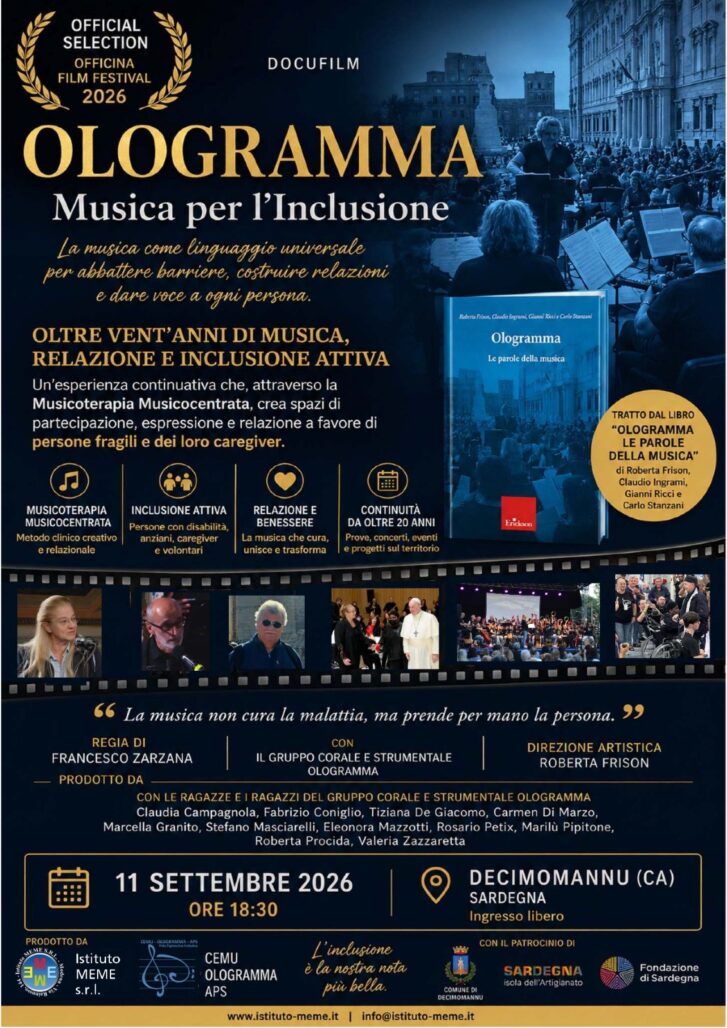 OLOGRAMMA – MUSICA PER L’INCLUSIONE – DECIMOMANNU
