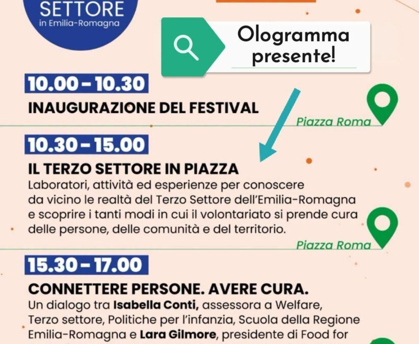 OLOGRAMMA – FESTIVAL DEL TERZO SETTORE IN EMILIA-ROMAGNA – MODENA